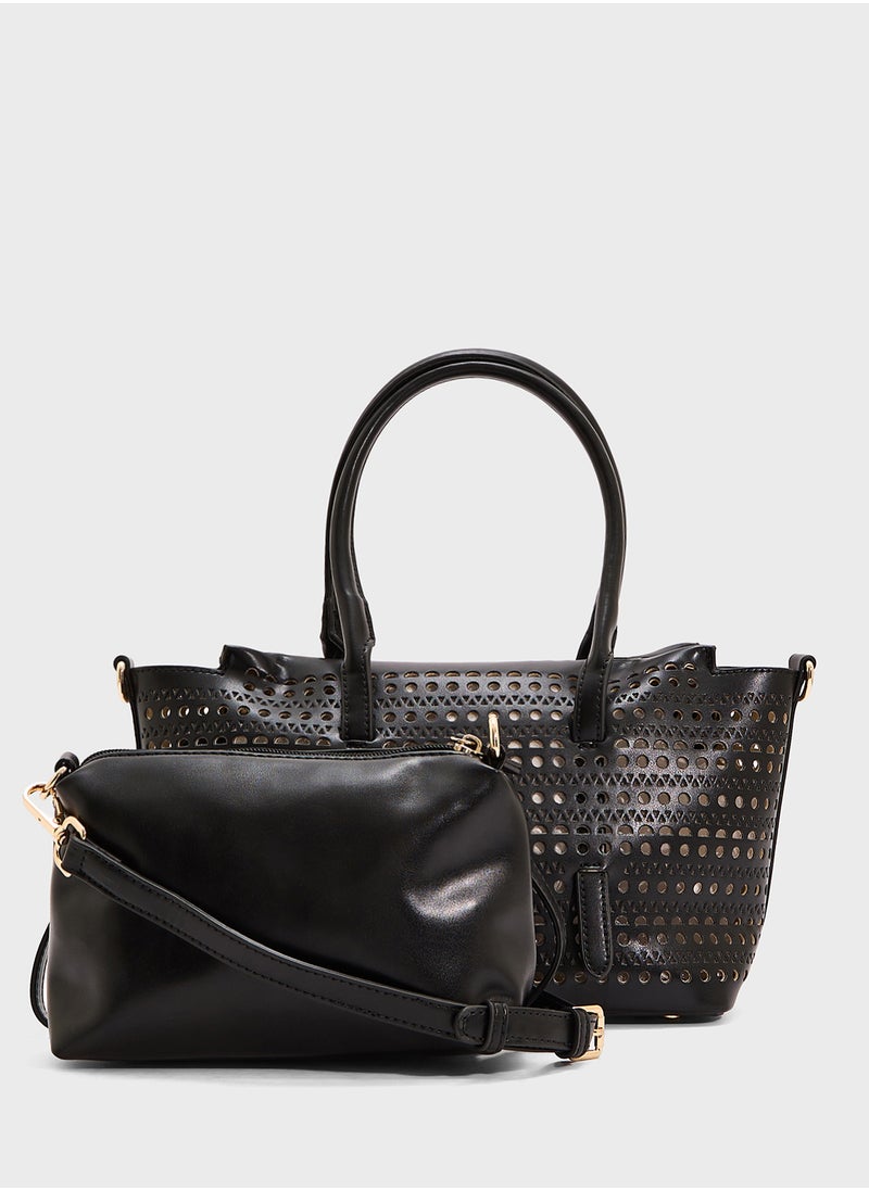 ELLA Lasercut Tote Bag  - Image 1