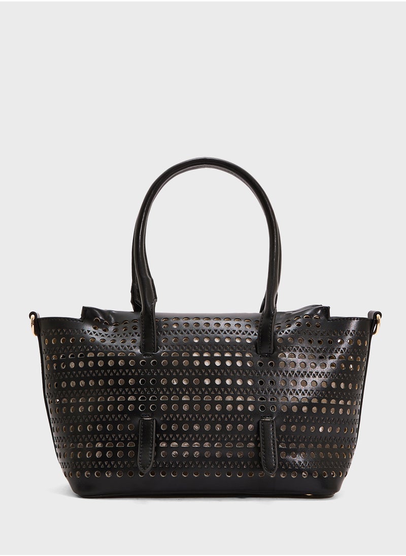 ELLA Lasercut Tote Bag  - Image 2