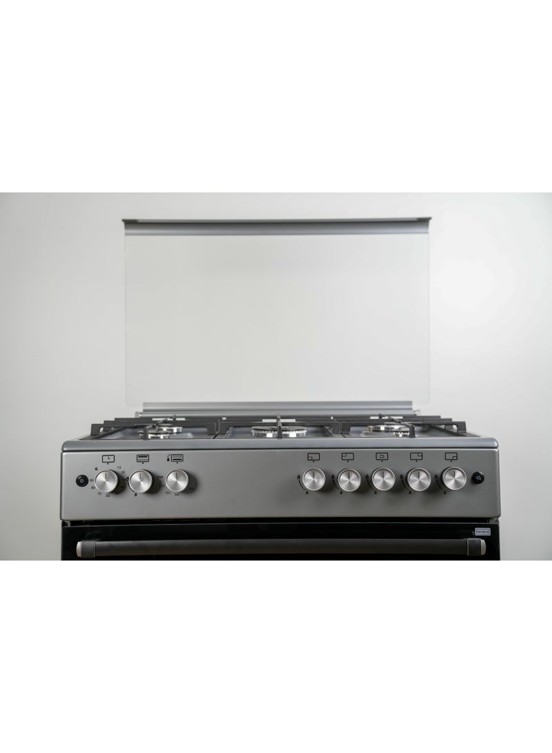 General Goldin General Goldin 90x60cm 5 Gas Burner, Iron Cast Stand, Total Safety, Auto Burn, 2 Layer Oven Door, Timer with Led light - Image 4