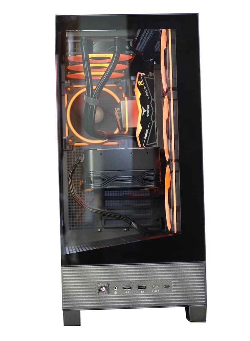 أجيال كمبيوتر ألعاب RTX 5070 – معالج Intel i7-14700F | 32GB DDR4 | 1TB NVMe | تبريد سائل 240mm | مزود طاقة 750W | WiFi | Windows 11 Pro | ضمان سنة داخل الإمارات - Image 2