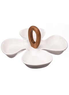 SG Porcelain Bamboo Aperitive Plate 28 X 28 X 12 Cm 