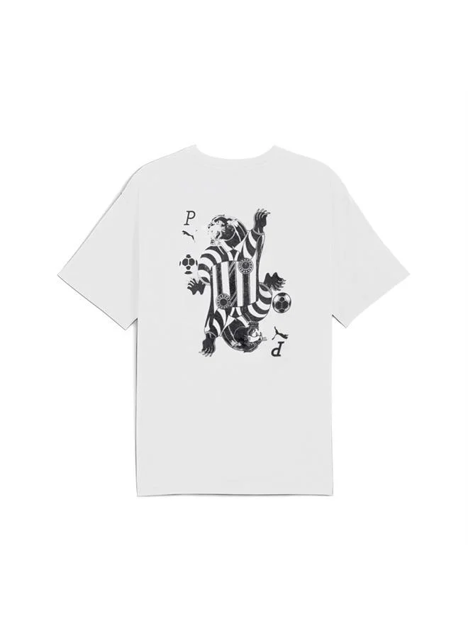 Puma PUMA White Graphic Card Play Relaxed Tee Men for Men | Best Price UAE