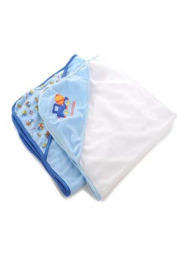 Mummamia Pure Mercerised Cotton Baby Hooded Towel Pack of 2 - Gift Pack (Under Construction) - Image 2