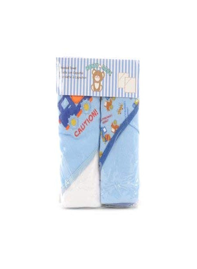 Mummamia Pure Mercerised Cotton Baby Hooded Towel Pack of 2 - Gift Pack (Under Construction) - Image 1