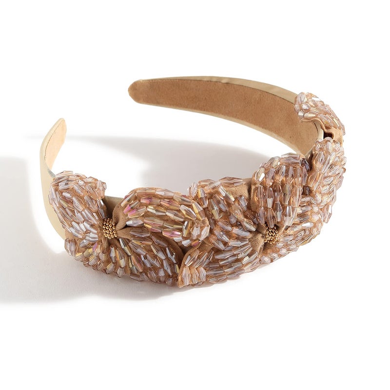 SOHI Brown Hair Band for Women and Girls Plastic Headband Head Jewellery Fancy Hair Band - Image 1