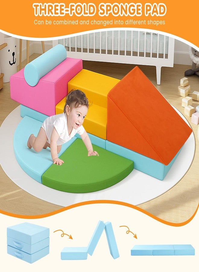 Erament 7PCS Climbing Toys for Toddlers 1-3 Inside, Foam Baby Climbing Blocks Soft Play Set for Toddlers 1-3, Corner Toddler Climbing Toys Indoor Baby Climbing Gym for Toddler Climbing Crawling and Sliding - Image 3