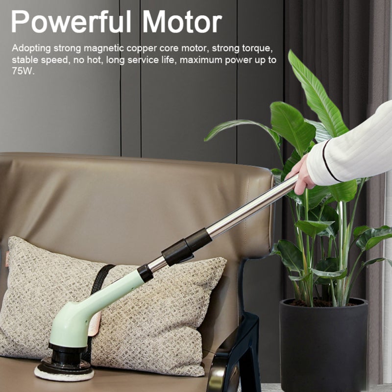 Cordless Electric Cleaning Brush: 6pcs Replacement Brush Heads, 360° Rotating Cleaning, Retractable Telescopic Rod, 75W Powerful Motor - 2000mAh Long Endurance for Home Kitchen Bathroom Car Cleaning - Image 4