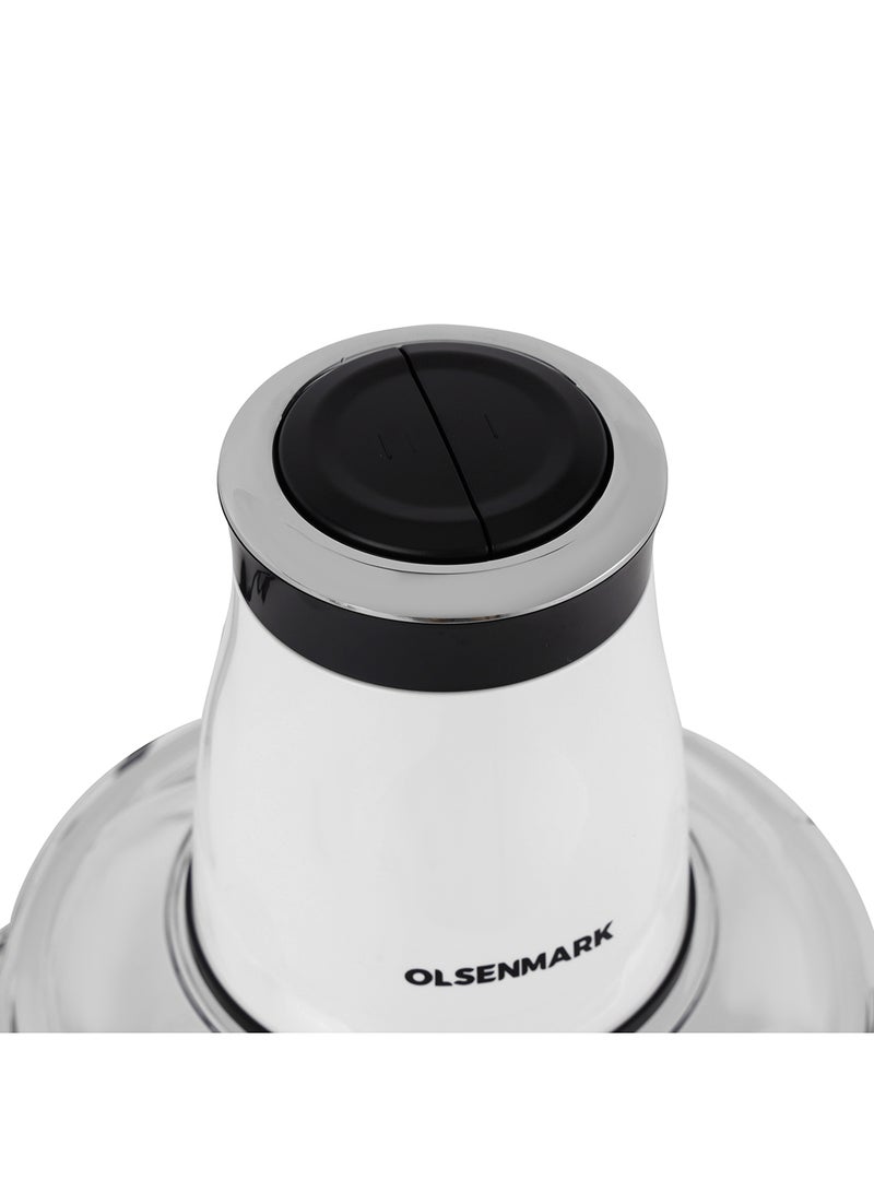 Olsenmark Food Chopper- Compact Multi-Purpose Chopping Machine, Stainless Steel Blade Assembly with 4 Blades, Vegetables, Fruits, Meat for Fast and Effective Mincing 650 W OMC2313J Black - Image 4
