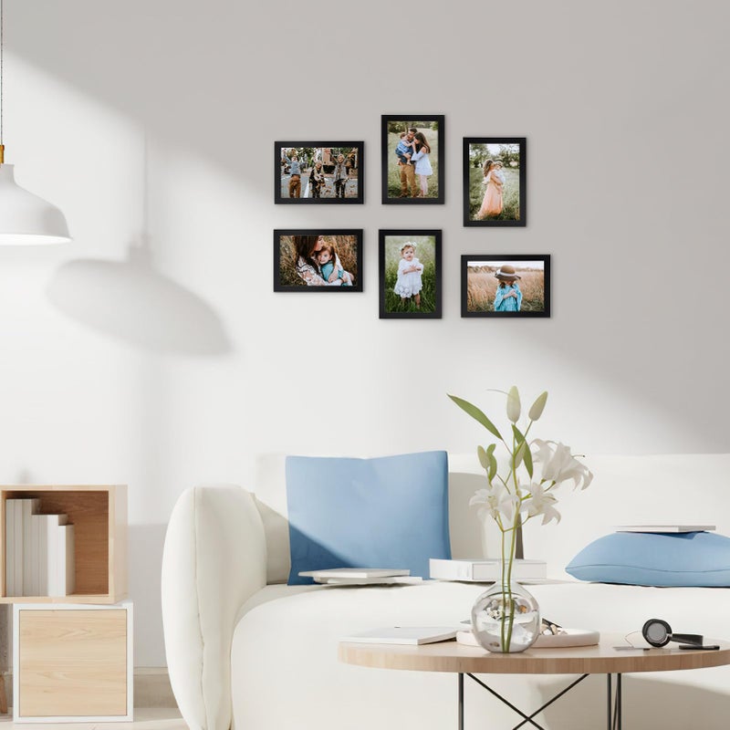 WIFTREY 18 Pack 4x6 Picture Frame Black  4 x 6 Photo Frames Bulk for Wall Hanging or Tabletop Display - Image 5