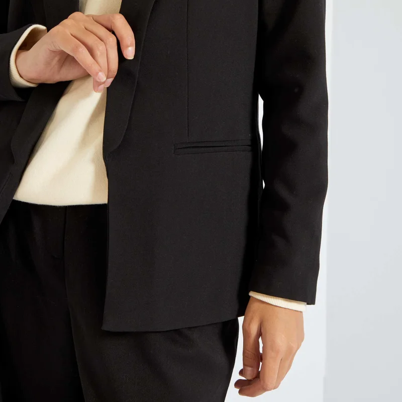 Kiabi Mid-Length Blazer Black