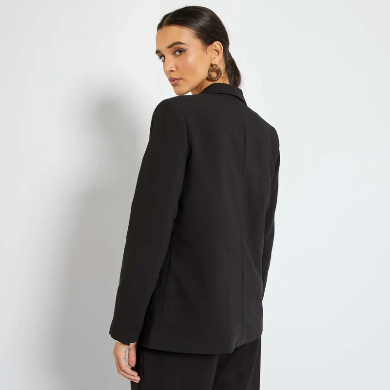 Kiabi Mid-Length Blazer Black