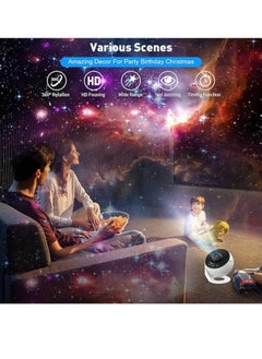 ELTRAZONE Planetarium Star Projector – Realistic Starry Sky & Solar System Constellation Night Light, Moon & Stars Projection for Kids & Adults – Home Theater, Bedroom, Living Room Decor (White) | STAR12IN1  - Image 5