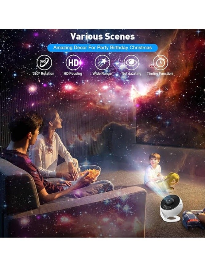 ELTRAZONE Planetarium Star Projector – Realistic Starry Sky & Solar System Constellation Night Light, Moon & Stars Projection for Kids & Adults – Home Theater, Bedroom, Living Room Decor (White) | STAR12IN1  - Image 5