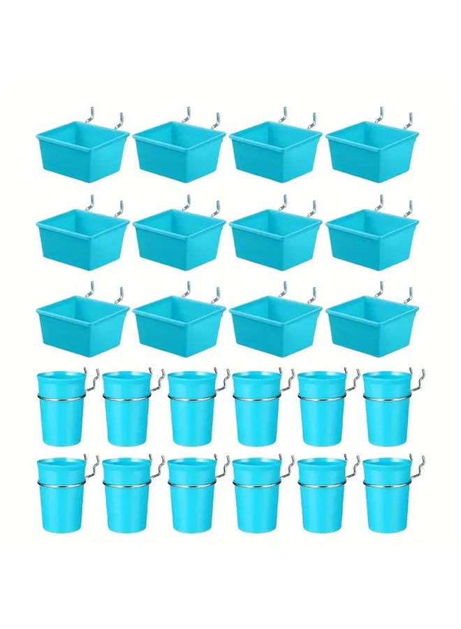 48 قطعة من صناديق لوحة الأرفف السوداء مع خطاطيف وحلقات مجموعة منظم تخزين للمنزل والمكتب والمرآب - Image 2