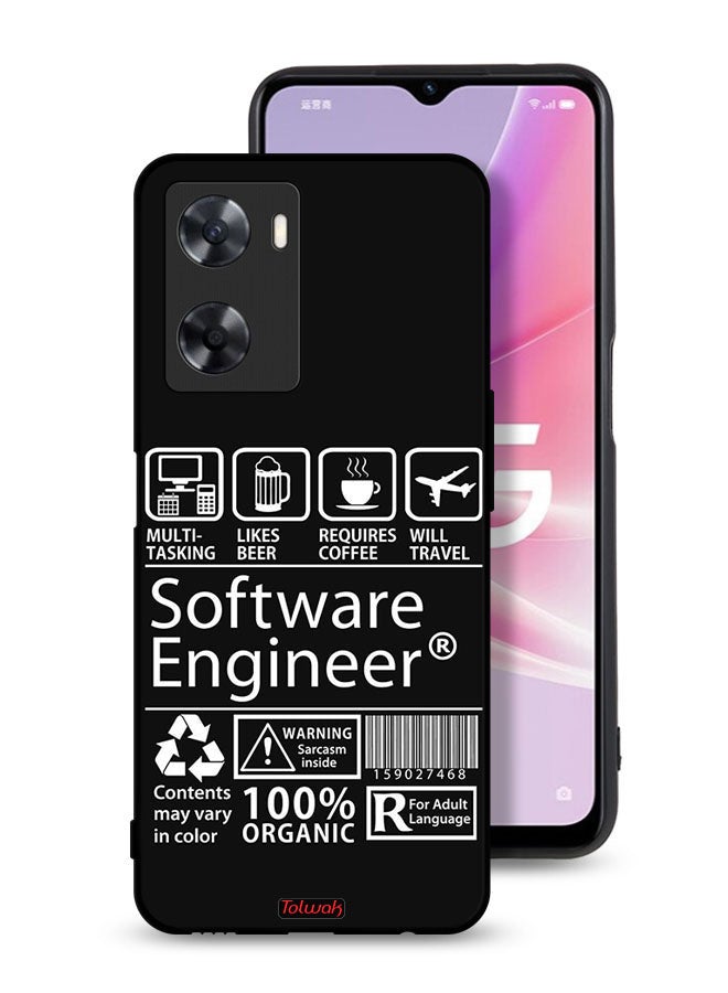 Tolwak Oppo A77 4G Protective Case Cover Software Engineer Sticker - Image 1