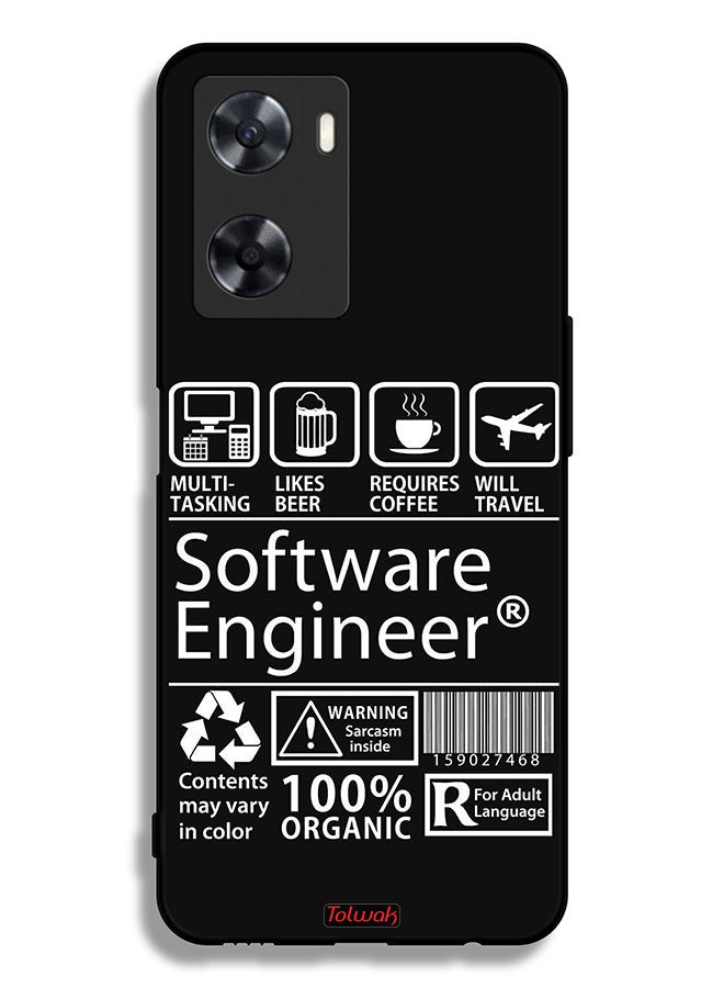 Tolwak Oppo A77 4G Protective Case Cover Software Engineer Sticker - Image 2