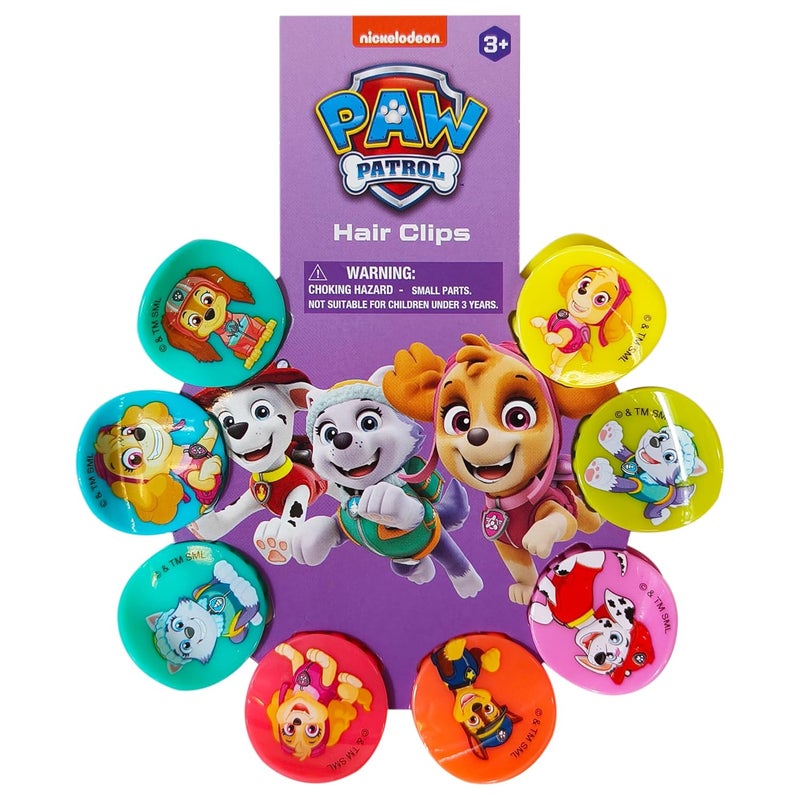LUV HER Paw Patrol Girls Butterfly Hair Clips  8 Cute Hair Clips with Small Soft Claw Clips for Every Occasion  Multi Color with Your Favorite Paw Patrol Characters  Ages 3