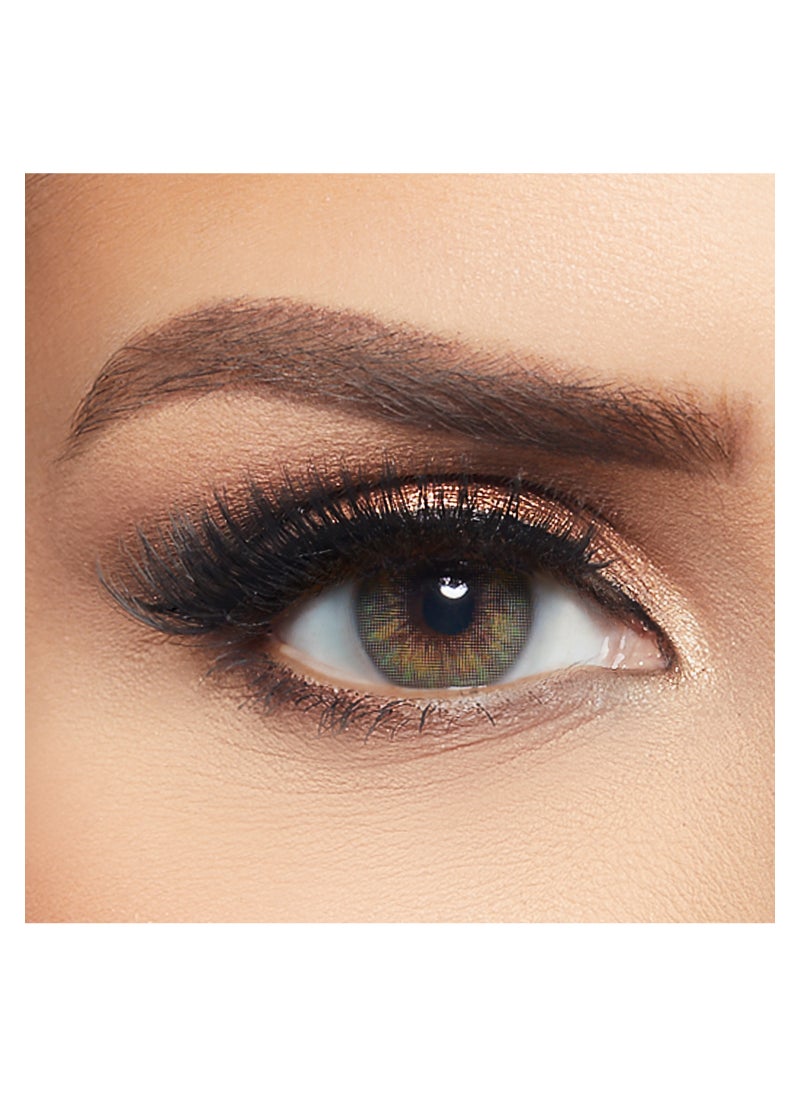 Layala Layala by eyewa Unisex Adult Colored Contact Lenses, Willow Green (Pack of 2)  - Image 1