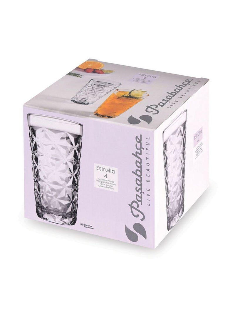 Paşabahçe Pasabahce Estrella Long Drink 290cc – 4-Piece Highball Glass Set GB - Image 3