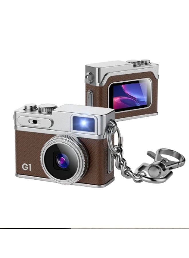 نيوترل كاميرا رقمية صغيرة 1080P Retro CCD G1، شاشة 0.96 بوصة، كاميرا قديمة محمولة صغيرة الحجم للأنشطة الداخلية/الخارجية، بدون بطاقة ذاكرة (بني) - Image 1