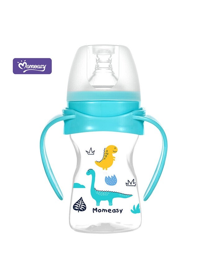 Momeasy 5oz/150ML Wide Neck Feeding Bottle with Handles 44759 Green - Image 1