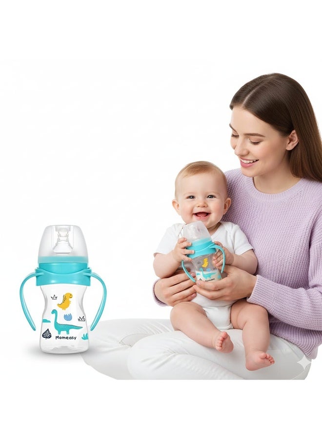 Momeasy 5oz/150ML Wide Neck Feeding Bottle with Handles 44759 Green - Image 2