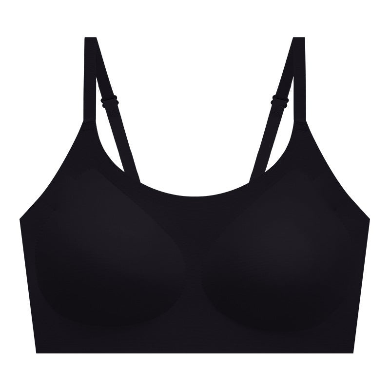 Baby-Skin Soft Cup Bra Supportive Light Breathable temperament black - Image 1