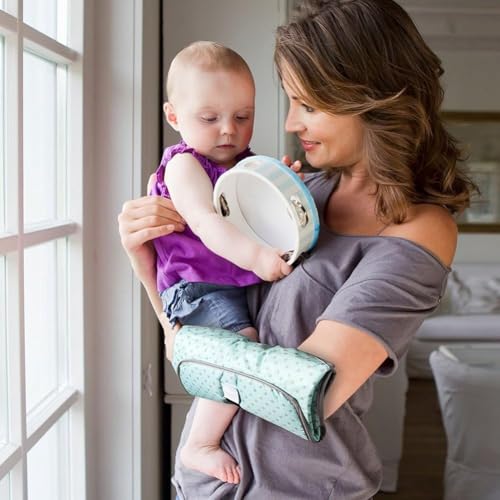 BABIES BLOOM Yellow 3 in 1 Multifunctional Travel Waterproof Baby Folding Diaper Changing Clutch/Mat Gifts for Mom Baby Travel Folding Diaper Clutch Matt - Image 4