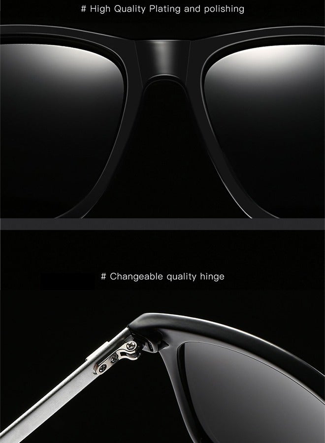 Generic Square Sunglasses Unisex Vintage Retro or Men Women Fashion Rectangle Sun Glasses with Glasses Case  - Image 4