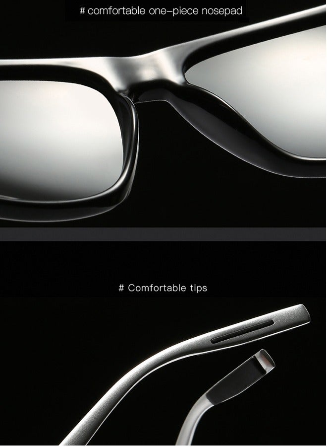 Square Sunglasses Unisex Vintage Retro or Men Women Fashion Rectangle Sun Glasses with Glasses Case - Image 3