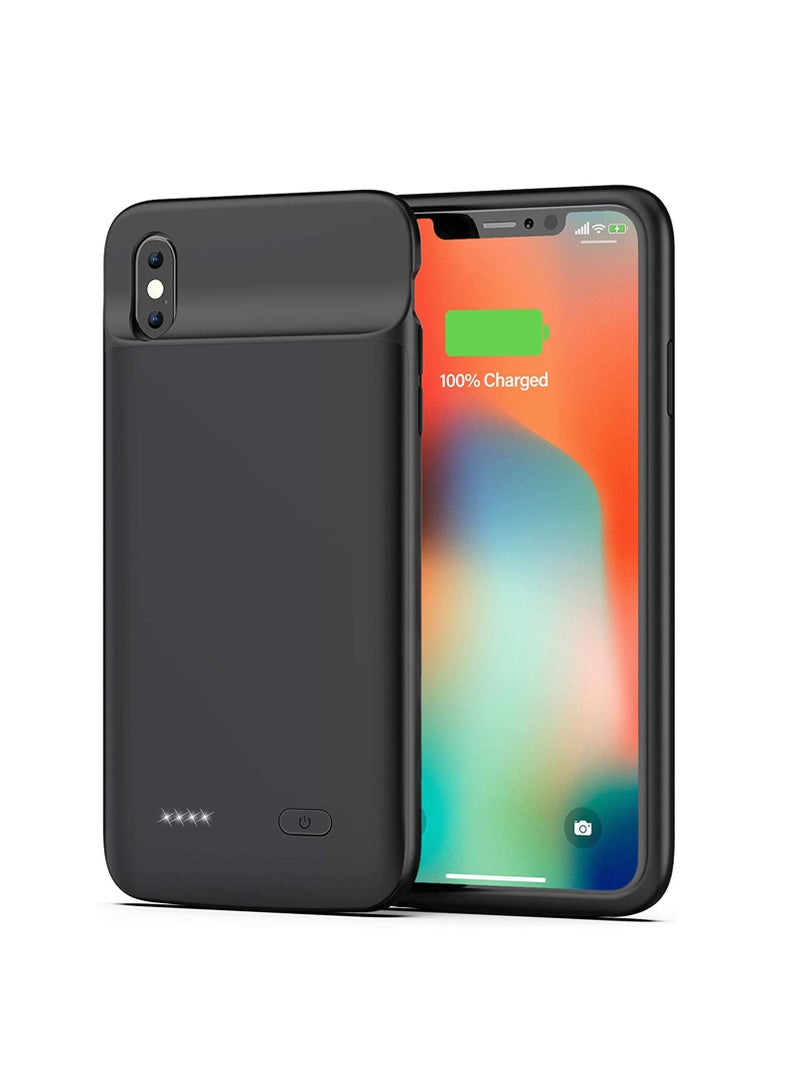 إن تك جراب بطارية NTECH لهاتف iPhone Xs Max ترقية 4000 مللي أمبير / ساعة جراب شحن محمول ممتد حزمة بطارية لهاتف iPhone Xs Max (6.5 بوصة) جراب شاحن واق - Image 1