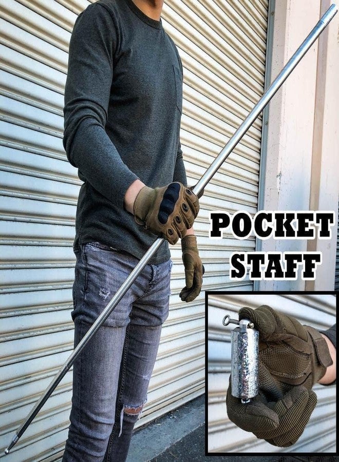 COYRASTH Magic Stick Silver Appearing Cane Metal Steel Stick Stretchable Extendable Stick Magical Pocket Stick Staff for Girls Boys Adult - Image 4