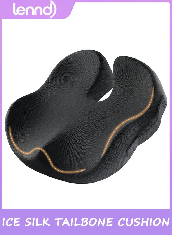 لينند وسادة العصعص، وسادة كرسي المكتب (مناسبة لعرق النسا)، وسادة مقعد السيارة المريحة المصنوعة من إسفنج الذاكرة، وسادة مقعد المنزل، وسادة الورك، وسادة تخفيف ضغط العصعص، راحة طوال اليوم - Image 1