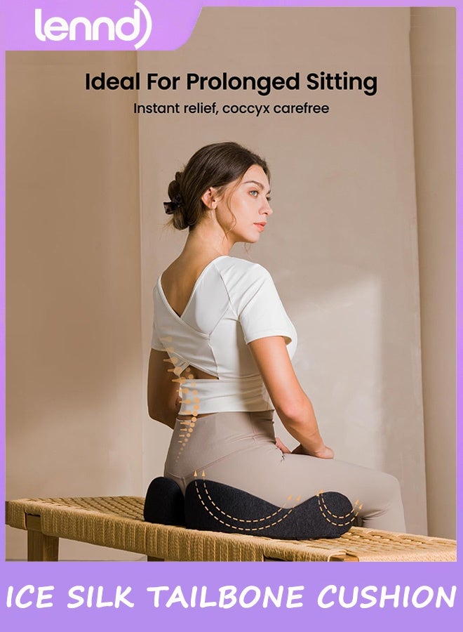 لينند وسادة العصعص، وسادة كرسي المكتب (مناسبة لعرق النسا)، وسادة مقعد السيارة المريحة المصنوعة من إسفنج الذاكرة، وسادة مقعد المنزل، وسادة الورك، وسادة تخفيف ضغط العصعص، راحة طوال اليوم - Image 2