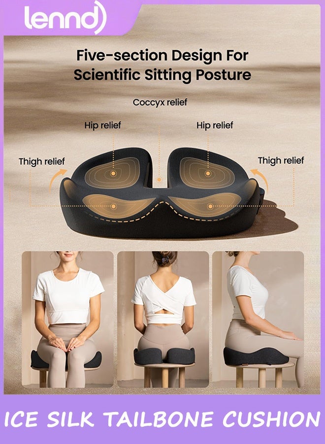 لينند وسادة العصعص، وسادة كرسي المكتب (مناسبة لعرق النسا)، وسادة مقعد السيارة المريحة المصنوعة من إسفنج الذاكرة، وسادة مقعد المنزل، وسادة الورك، وسادة تخفيف ضغط العصعص، راحة طوال اليوم - Image 3