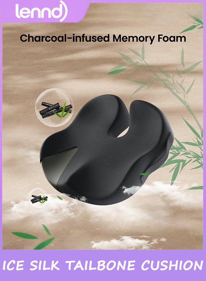 لينند وسادة العصعص، وسادة كرسي المكتب (مناسبة لعرق النسا)، وسادة مقعد السيارة المريحة المصنوعة من إسفنج الذاكرة، وسادة مقعد المنزل، وسادة الورك، وسادة تخفيف ضغط العصعص، راحة طوال اليوم - Image 5