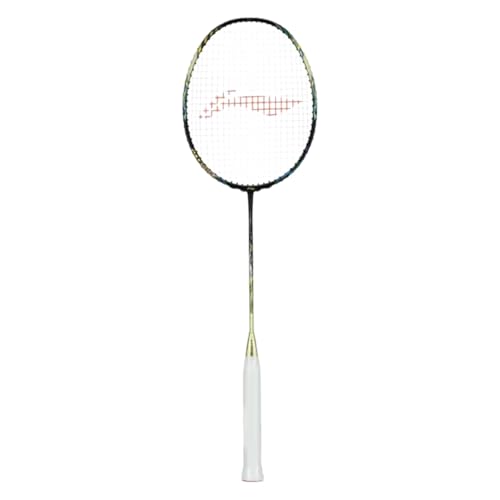 Li-Ning AXForce 100 Badminton Racquet – 4U G5, Unstrung | Power-Loaded Attack Frame | Black/Gold | for Professional & Advanced Offensive Players - Image 1