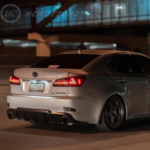 HCMOTIONZ HCmotion Tail lights Assembly for 2006-2013 Lexus Sedan XE20/IS250/IS350/ISF, Tail Lamp With Start UP Animation LED DRL light & Sequential Turn Signal,Plug-and-play, LED Tail Lights Replacement - Image 3