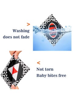Y&D Black and White Soft Cloth Flash Cards for Babies, Nontoxic Fabric High Contrast Toys Visual Recognition with Storage Bag Early Educational Toy Washable Newborns Gift Baby 0+ Month(24 Pack)  - Image 3
