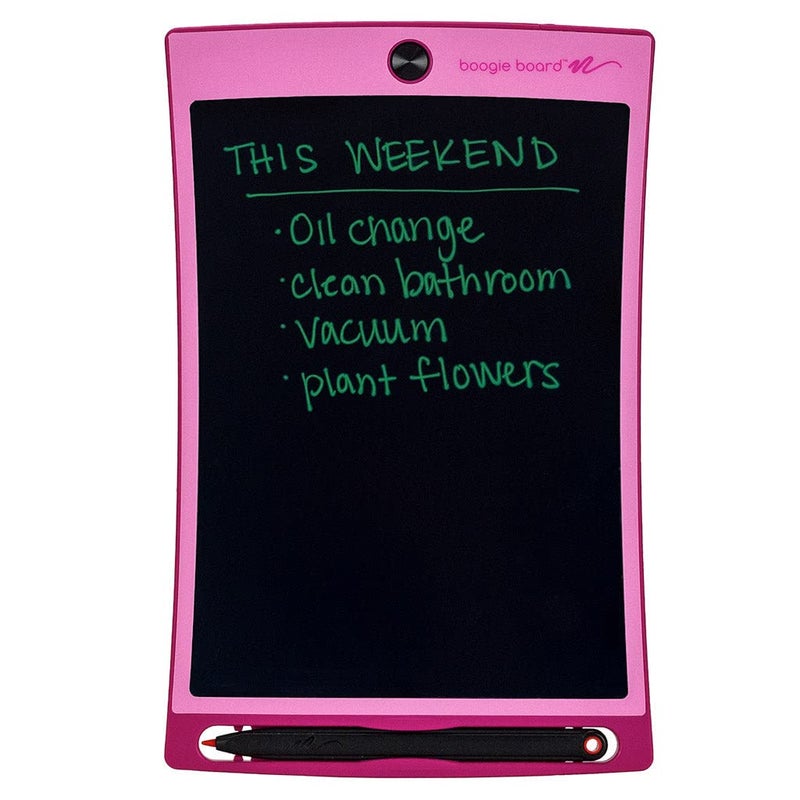 Boogie Board Boogie Board Jot Reusable Writing Tablet for Adults, 8.5 Digital Notebook with Instant Erase, Digital Notepad with Magnets, Note Taking Tablet for Work or School, Flamingo Pink  - Image 1
