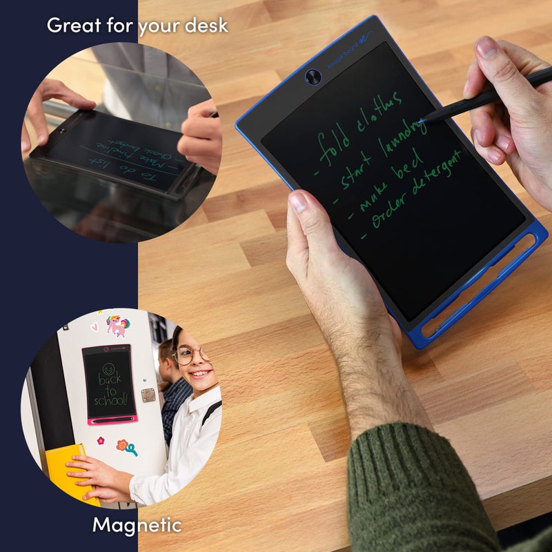 Boogie Board Boogie Board Jot Reusable Writing Tablet for Adults, 8.5 Digital Notebook with Instant Erase, Digital Notepad with Magnets, Note Taking Tablet for Work or School, Flamingo Pink  - Image 2