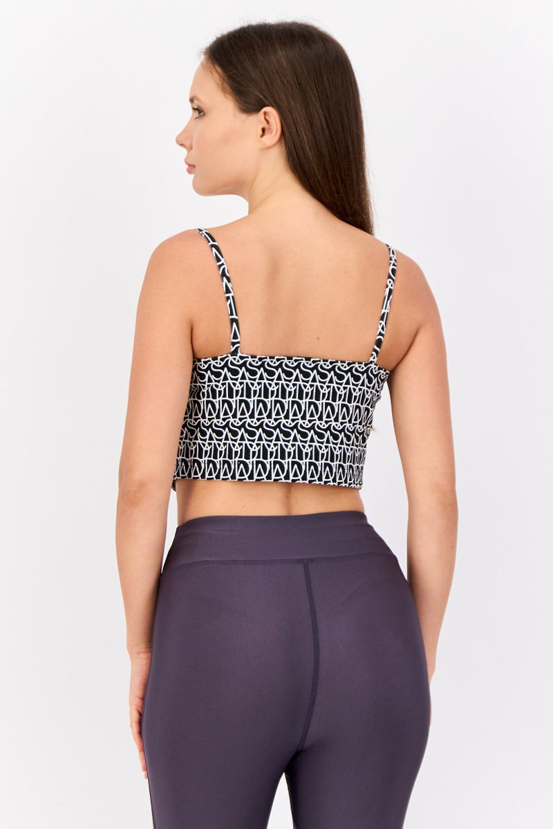 Adidas Women Sportswear Fit Sleevless Outdoor Tank Top, Black  - Image 3