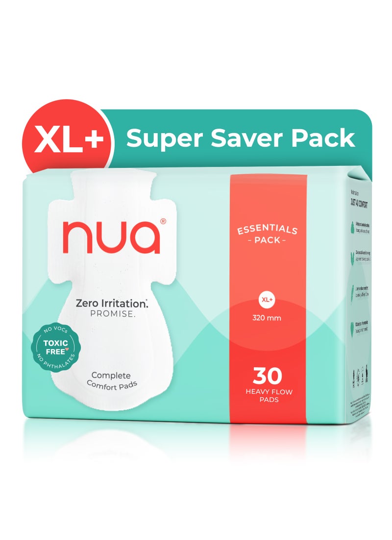 Nua Complete Comfort Pads - Essentials Pack for Heavy Flow - Image 1