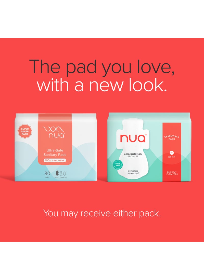 Nua Complete Comfort Pads - Essentials Pack for Heavy Flow - Image 2