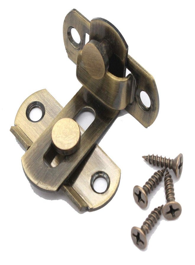dingchi 90 Degree Right Angle Door Latch Hasp Bending Latch Buckle Bolt Sliding Lock Barrel Bolt with Screws for Doors and Windows - Image 4
