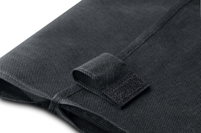 Handy Laundry بطانة عربة التسوق القابلة للحمل، 18" × 15" × 24"، قاع مربع، تناسب عربة التسوق القياسية، غطاء وأحزمة قابلة للتعديل للتثبيت السهل والآمن، مصنوعة من مادة مقاومة للماء، سوداء - Image 5