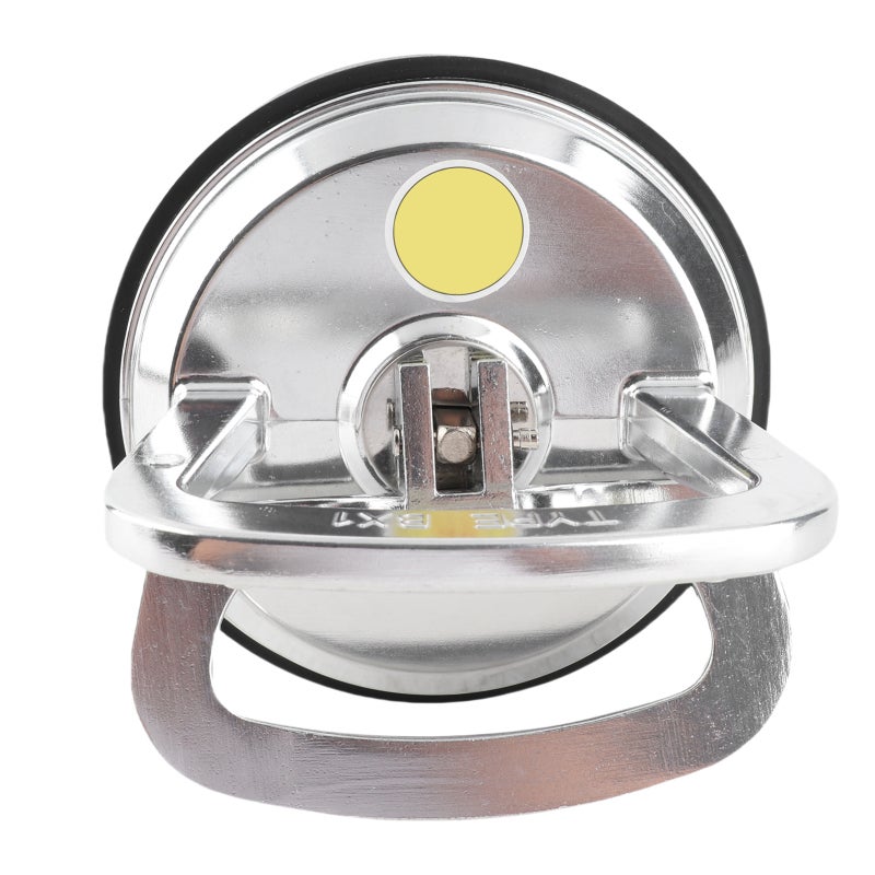 Manual Suction Cup: 50kg/110.2lbs Horizontal Suction - Superior Aluminum Alloy Die-Casting Core High-Density Abrasion-Resistant Rubber Chassis Vacuum Suction Tool for Smooth Surfaces, Glass, Ceramic T - Image 5