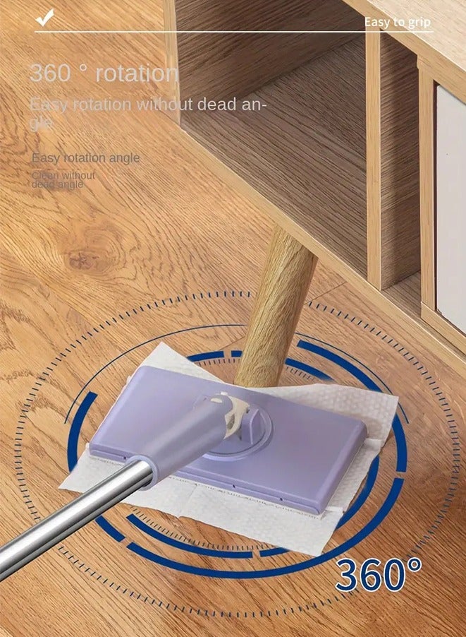 360° Rotating Mop,Hands-Free Mini Mop Compatible with Face Towels - Multi Functional Mini Fully Automatic Face Towel Mop - Image 3