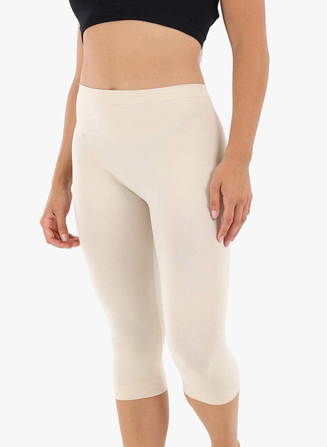 Carina Elastic Waist Pantacourt Legging - Image 4