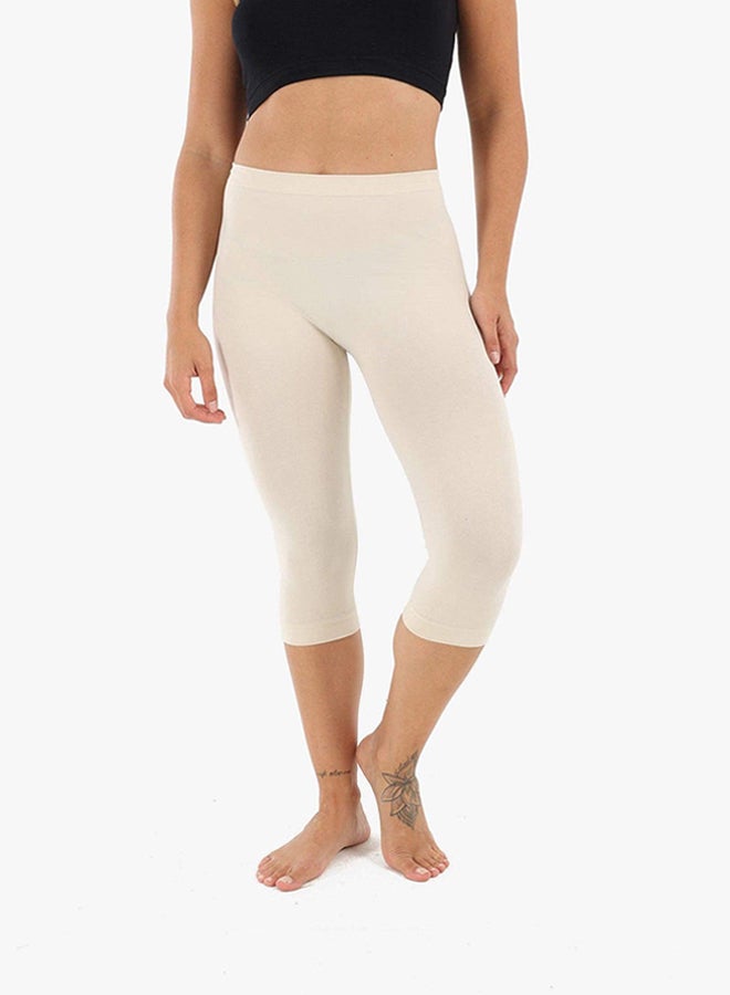 Carina Elastic Waist Pantacourt Legging - Image 1